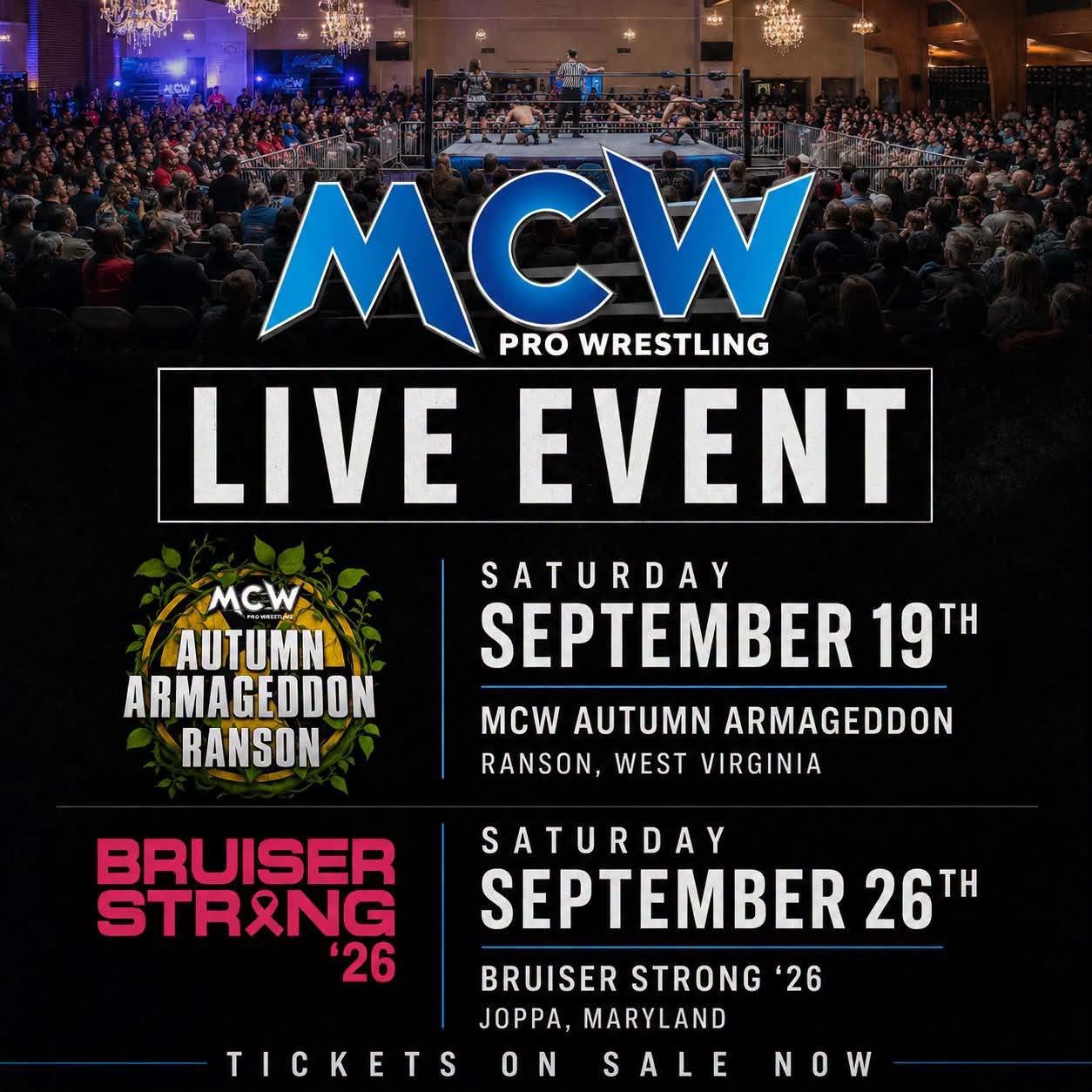 MCW Pro Wrestling live event poster